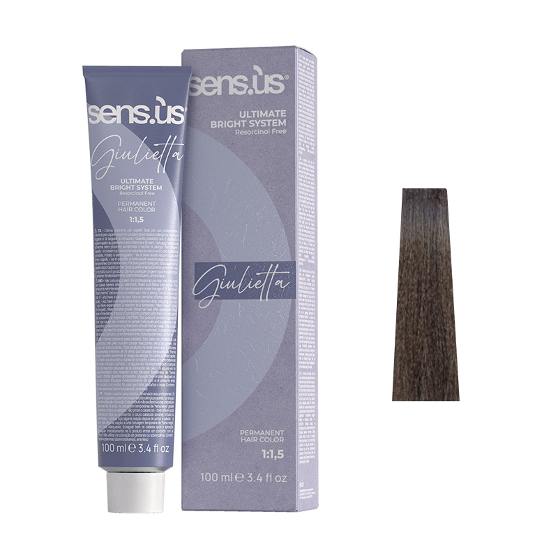 Крем-фарба для волосся Sens.ùs Giulietta 6.11 Dark Intense Ash Blonde, 100 ml - 1